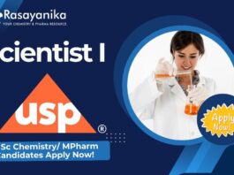 Scientist I Job at USP Hyderabad – MSc Chemistry/ MPharm Candidates Apply Now!