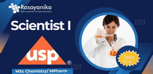 Scientist I Job at USP Hyderabad – MSc Chemistry/ MPharm Candidates Apply Now!