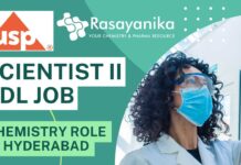 Scientist II CDL Job at USP – Chemistry Role in Hyderabad