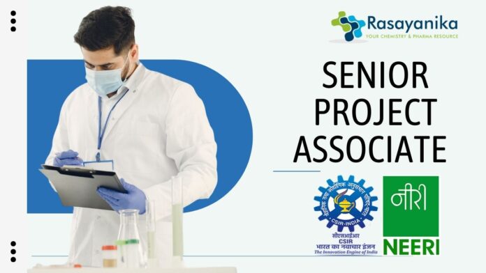 Senior Project Associate at NEERI MSc Chemistry Apply Now!