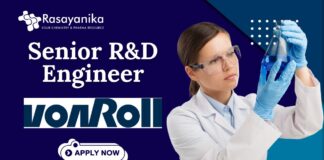 Senior R&D Engineer Job at Von Roll. BSc Chemistry Candidates Apply Now in Bangalore  