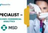 Specialist – Vaccines Analytics at MSD| Apply for the Global Commercial Pipeline 
