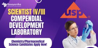 USP - Scientist IVIII Compendial Development Laboratory, ChemistryPharmaceutical Science Candidates Apply Now!