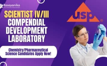 USP Chem/Pharmaceutical Science Job Opening – Apply For Scientist Role USP - Scientist IVIII Compendial Development Laboratory, ChemistryPharmaceutical Science Candidates Apply Now!