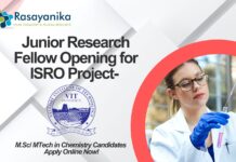 VIT Junior Research Fellow Opening for ISRO Project- M.Sc/ MTech in Chemistry Candidates Apply Online Now!