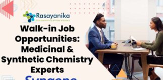 Walk-In-Drive Jobs at Syngene For Chemistry & Pharma - Apply now!