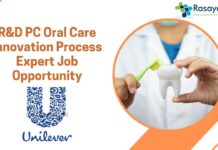 R&D PC Oral Care Innovation Process Expert Job Opportunity