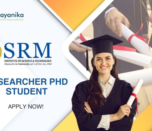 Researcher PhD Opportunity in SRMIST