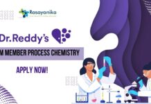 Dr.Reddy's Chemistry jobs