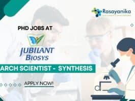 Jubilant Biosys PhD jobs