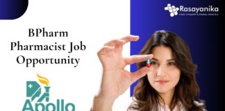 BPharm Pharmacist Job Apollo Pharmacy