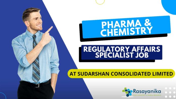Pharma & Chemistry Regulatory Affairs Specialist Job