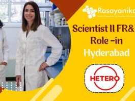 Scientist II FR&D Role -at HETERO LABS LIMITED