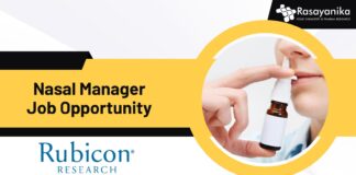 Nasal Manager Job Opportunity
