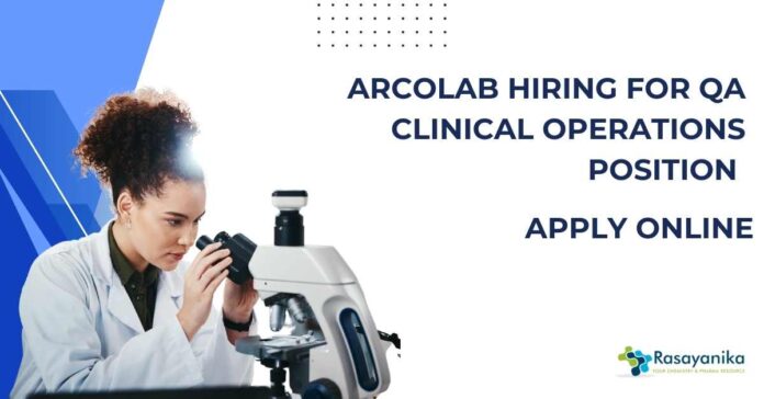 Arcolab QA Clinical Operations Position