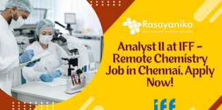 Analyst II at IFF - Remote Chemistry Job in Chennai