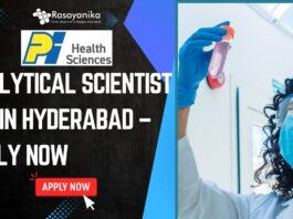 Analytical Scientist Job in Hyderabad – Apply Now