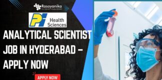 Analytical Scientist Job in Hyderabad – Apply Now