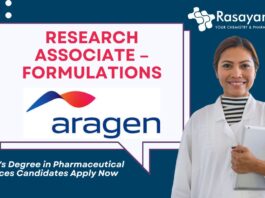 Aragen Bioscience Research Associate – Formulations | Master's Degree in Pharmaceutical Sciences Candidates Apply Now
