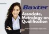 Associate, Metrology and Qualification at Baxter, Pharma candidates apply now!