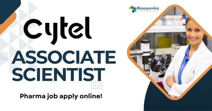 Associate Scientist at Cytel, Pharma job apply online!