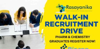 Biocon Hiring Engineers & Pharma Experts – 11 May Walk-in Interview in Bangalore