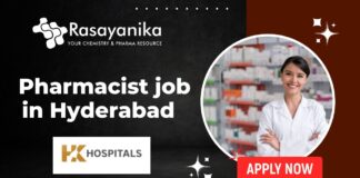 Pharmacist job in Hyderabad - at HK HOSPITALS
