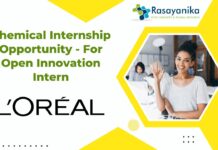 Chemical Internship Opportunity - For Open Innovation Intern