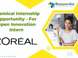 Chemical Internship Opportunity - For Open Innovation Intern
