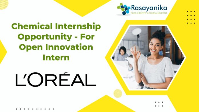 Chemical Internship Opportunity - For Open Innovation Intern