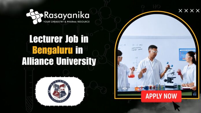 Lecturer Job in Bengaluru in Alliance University