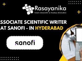 Associate Scientific Writer at Sanofi - in Hyderabad