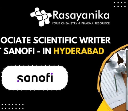 Associate Scientific Writer at Sanofi - in Hyderabad