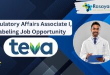 Regulatory Affairs Associate I, Labeling Job Opportunity