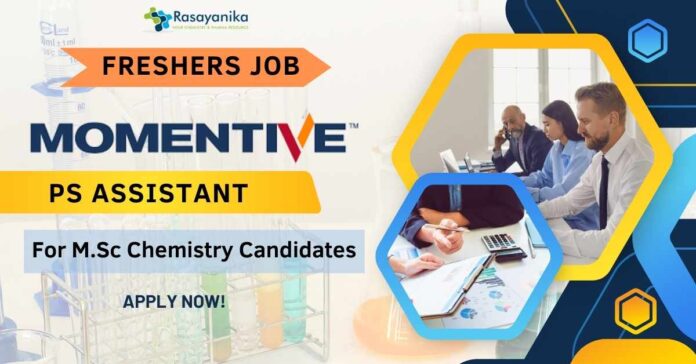Freshers Chemistry Job at Momentive as PS Scientist - Apply Now!