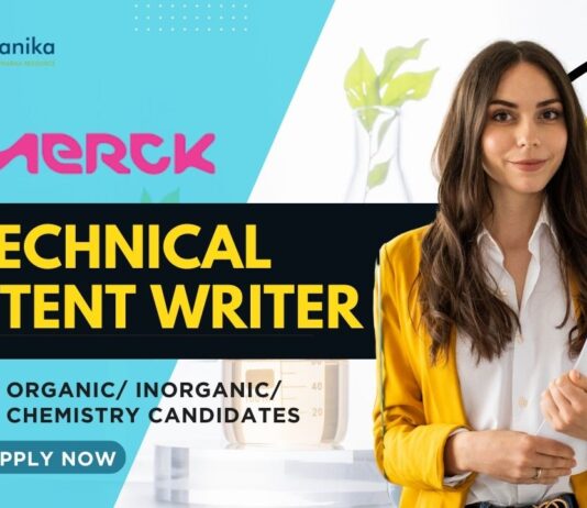 Merck Technical Content Writer Job for M.Sc Chemistry - Apply!
