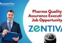 Pharma Quality Assurance Executive Job Opportunity
