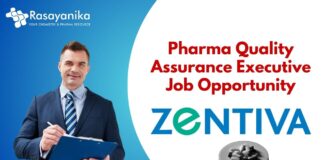 Pharma Quality Assurance Executive Job Opportunity