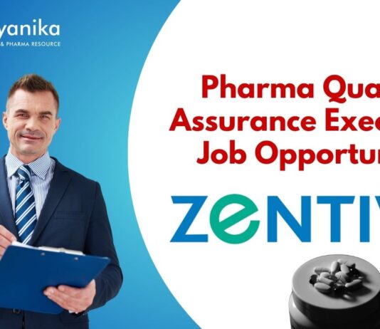 Pharma Quality Assurance Executive Job Opportunity
