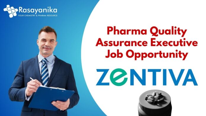 Pharma Quality Assurance Executive Job Opportunity