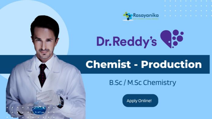 Dr. Reddy’s Chemist Job