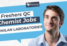 Freshers QC Chemist Jobs at Milan Laboratories