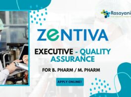 Zentiva Pharma QA Job as a Executive Quality Assurance - Apply!