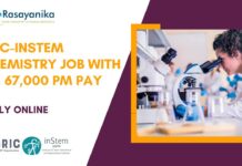 BRIC-inStem Chemistry Job