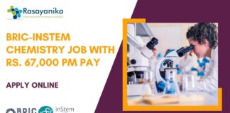 BRIC-inStem Chemistry Job