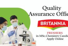 Freshers Chemistry QA Jobs at Britannia – Apply Online