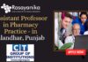 Assistant Professor in Pharmacy Practice