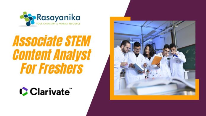Associate STEM Content Analyst Freshers