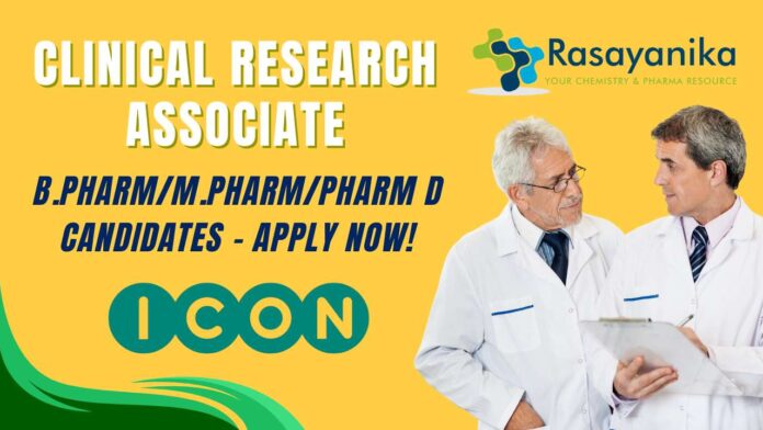 CRA Job at ICON Clinical Research Job in Delhi & Chennai Apply Now!
