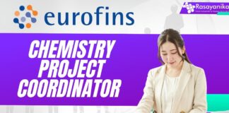 Chemistry Project Coordinator - Eurofins, MSc Chemistry candidates can apply now!